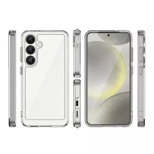 Google Pixel 10 Pro, Ütésálló átlátszó szilikon tok - Outer Space