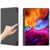 Samsung Galaxy Tab A8 10.5 (2021), Kinyitható tablet tok állítható állvánnyal és ceruzatartóval - Fekete - Techsuit - Flex Trifold