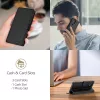Samsung Galaxy S25 Ultra, Elegáns Öko bőr telefontok kártyatartóval és állványfunkcióval - Fekete - Tech-Protect Wallet