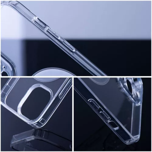iPhone 12 Pro Max, Átlátszó MagSafe kompatibilis, Ütésálló tok kameravédelemmel