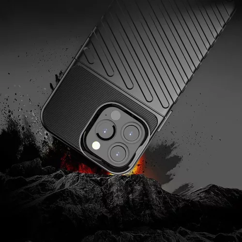 Ütésálló Thunder fekete tok (iPhone 13 Pro Max)