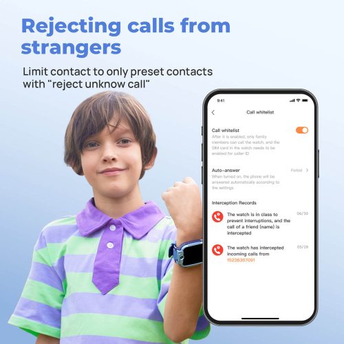 Mibro Kids Watch Z5 Gyerek Okosóra, 4G, GPS, SOS funkcióval - Rózsaszín