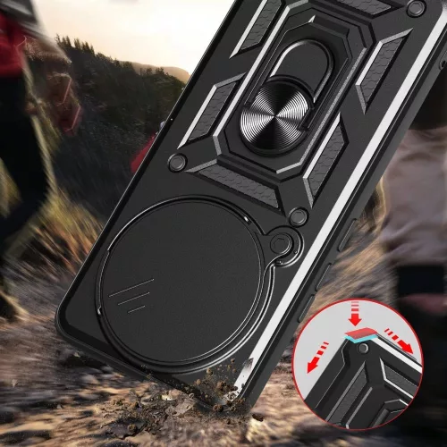 Tech-Protect CamShield Pro tok Xiaomi Redmi Note 14 Pro Plus - Matt fekete