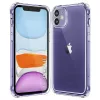 iPhone 11, Rugalmas, ütésálló tok - Átlátszó - Techsuit Shockproof Clear Silicone 