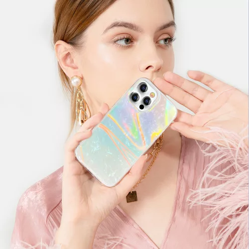 Kingxbar Luxury – gyöngy mintás tok (iPhone 13 Pro Max)