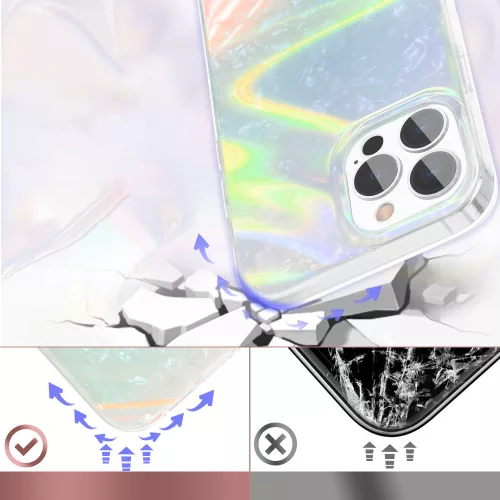 Kingxbar Luxury – gyöngy rózsaszín tok (iPhone 13 Pro Max)
