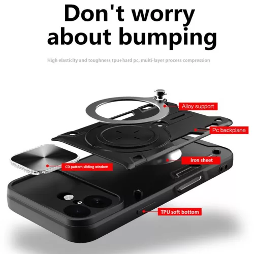 Techsuit - CamGuard Pro - iPhone 17 - Piros