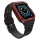 Védőtokos Szíj Apple Watch 42/44/45 mm - Fekete/Piros