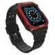 Védőtokos Szíj Apple Watch 42/44/45 mm - Fekete/Piros