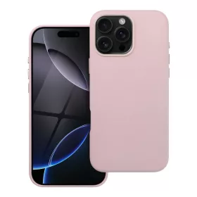   LEATHER MAG COVER Ökobőr tok iPhone 16 Pro Max - Rózsaszín