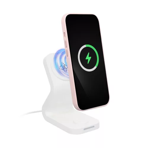 LEATHER MAG COVER Ökobőr tok iPhone 16 Pro Max - Rózsaszín