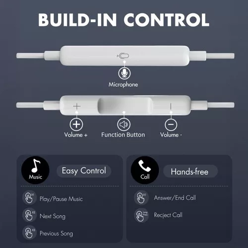 Type-C fülhallgató mikrofonnal Tech-Protect Ultraboost Core G2