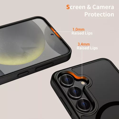 Samsung Galaxy S25 Ultra, Tech-Protect MagMat MagSafe tok - Matt fekete