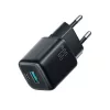 Joyroom JR-TG7 33 W-os USB-A + USB-C fali töltő – fekete