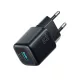 Joyroom JR-TG7 33 W-os USB-A + USB-C fali töltő – fekete