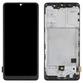   Gyári OEM LCD kijelző - Fekete - Samsung Galaxy A41 2020 - SM-A415