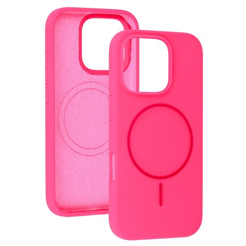 MagSafe Slim Szilikon tok iPhone 16 Pro - Pink