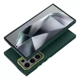   FRAME Szilikon tok extra kameravédelemmel SAMSUNG S25 - Zöld
