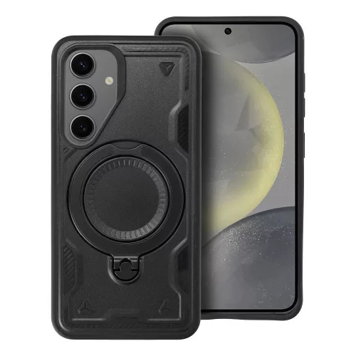 FROST ARMOR Ütésálló tok álvánnyal SAMSUNG S24 Plus / S25 Plus - Fekete