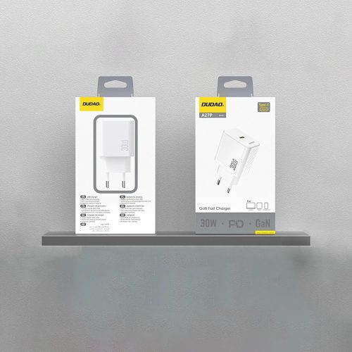 Dudao A27P 30W USB-C Fali Töltő - Fehér