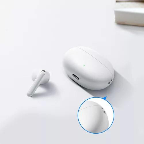 Joyroom vezeték nélküli fülhallgató - Bluetooth 5.3, TWS, Mikrofonnal, IP54 - Fehér (JR-FB2)