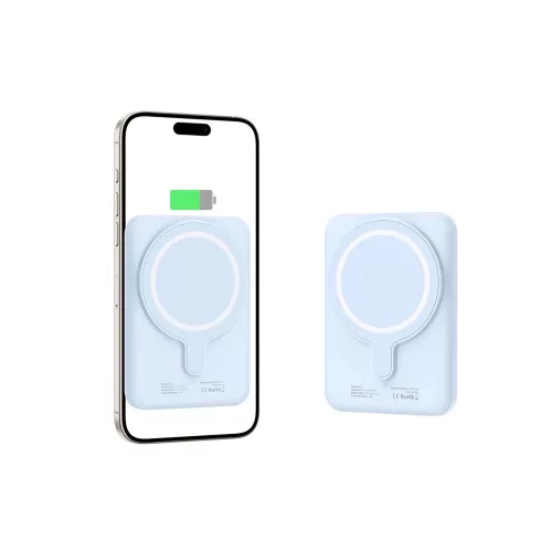 Tech-Protect LifeMag PB10 MagSafe Powerbank 5000mAh 15W USB-C port + USB-C kábel - Kék