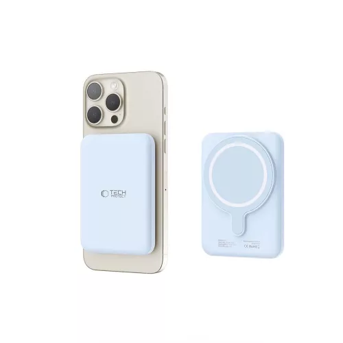 Tech-Protect LifeMag PB10 MagSafe Powerbank 5000mAh 15W USB-C port + USB-C kábel - Kék