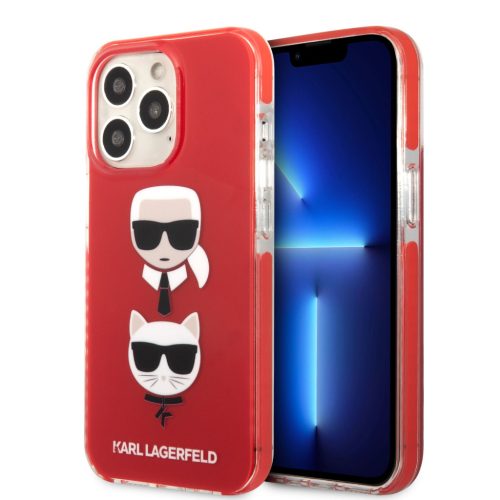 Karl Lagerfeld Szilikon Tok iPhone 13 Pro - Piros