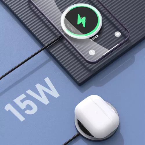 Dudao MagSafe 15W induktív töltő - fekete
