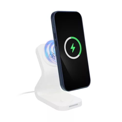 LEATHER MAG COVER Ökobőr tok iPhone 16 Pro Max - Sötétkék