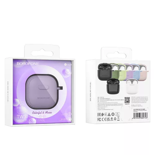 Borofone BW29 TWS Bluetooth fülhallgató - Lila