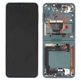   Gyári OEM LCD belső kijelző (Kamera nélkül) - Zöld - Samsung Galaxy Z Flip 3 5G 2021 - SM-F711