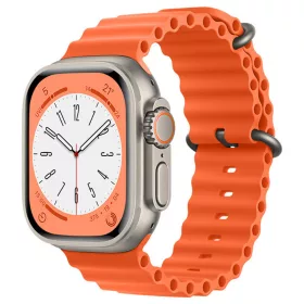   Techsuit Szilikon Óceán Szíj - Narancsárga - Apple Watch 38/40/42 mm
