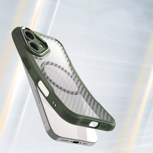 Leading Series MagSafe Szilikon Tok iPhone 16 Plus - Lila