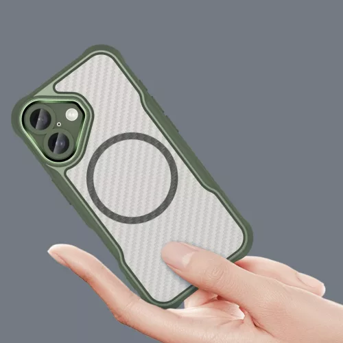 Leading Series MagSafe Szilikon Tok iPhone 16 Plus - Lila