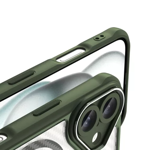 Leading Series MagSafe Szilikon Tok iPhone 16 Plus - Lila