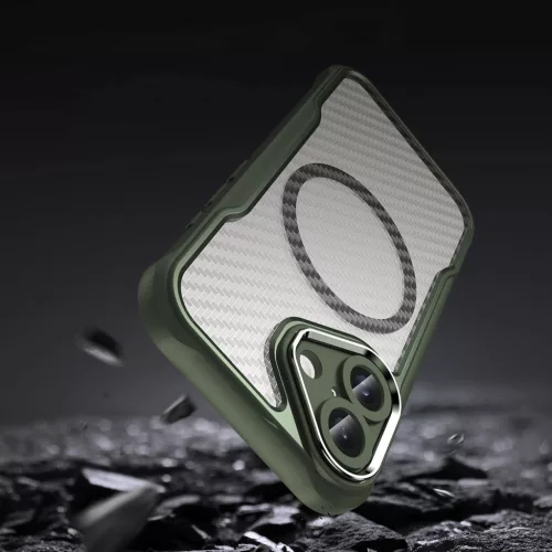 Leading Series MagSafe Szilikon Tok iPhone 16 Plus - Lila