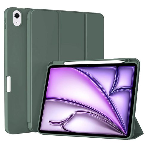 Techsuit – Flex Trifold iPad tok (tolltartóval) – iPad Air 11 (2024) / Air 11 (2025) – Zöld