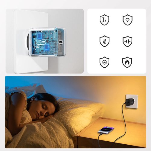 Joyroom JR-TCF06 USB-C PD fast charger 20W  - fekete