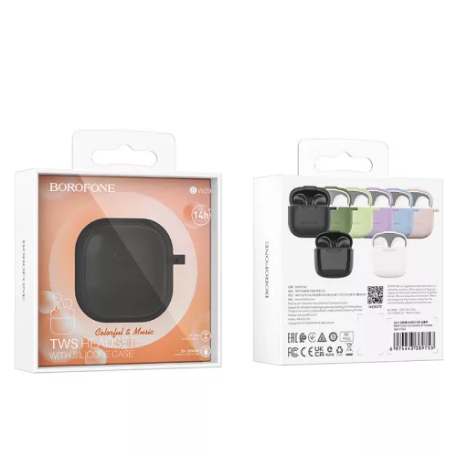 Borofone BW29 TWS Bluetooth fülhallgató - Fekete