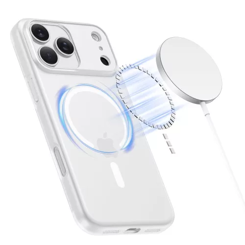 iPhone 17 Pro Max, Tech-Protect MagSlim MagSafe tok - Matt fehér