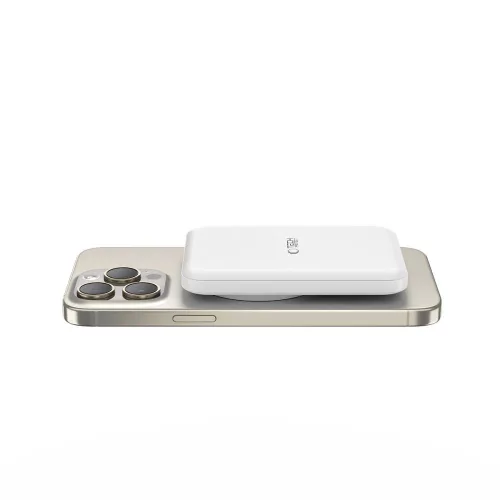 Tech-Protect LifeMag PB10 MagSafe Powerbank 5000mAh 15W USB-C port + USB-C kábel - Fehér
