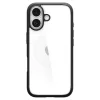 iPhone 17, Átlátszó ütésállő tok, matt fekete kerettel - Spigen - Ultra Hybrid