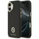 iPhone 17, Guess - Grained Strass Logo MagSafe tok - Fekete