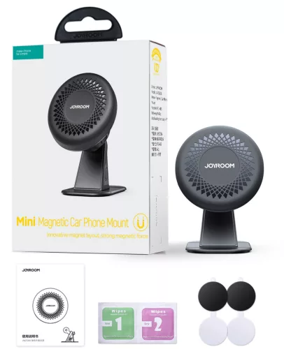 Joyroom JR-ZS356 mágneses autós telefontartó műszerfalra – Fekete