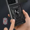 Modern Ütésálló Telefontok Állvánnyal és Kamera Védelemmel Xiaomi 17 - Fekete
