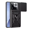 Modern Ütésálló Telefontok Állvánnyal és Kamera Védelemmel Xiaomi 15 Pro - Fekete