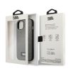 Karl Lagerfeld ezüst saffiano tok (iPhone 13 Mini)