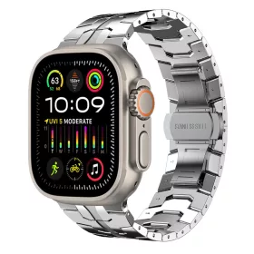   Techsuit Modern Acél Szíj - Ezüstszínű - Apple Watch 42/44/45/49mm