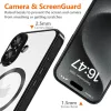 Tech-Protect MagFlex Átlátszó/Fekete MagSafe tok - iPhone 16e